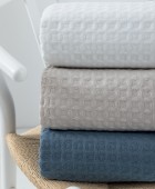 Κουβέρτα Πικέ 250x240 MARCIE STEEL Κουβέρτες Πικέ King Size