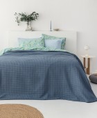 Κουβέρτα Πικέ 250x240 MARCIE STEEL Κουβέρτες Πικέ King Size
