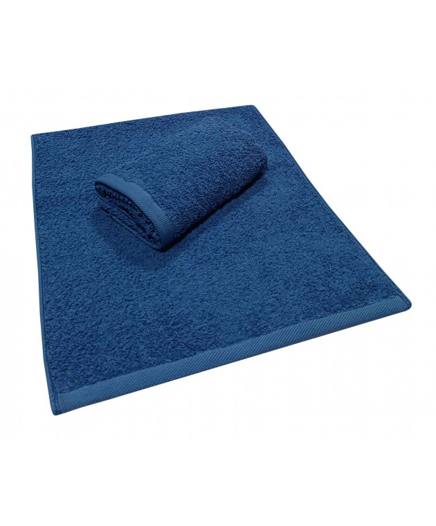 Πετσέτα ΚΟΜΒΟΣ Πεννιέ PLAIN LINE 500γρ/μ2 ROYAL BLUE Χειρός 30x50 Πετσέτες Mπάνιου