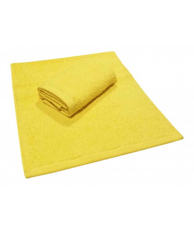 Πετσέτα ΚΟΜΒΟΣ Πεννιέ PLAIN LINE 500γρ/μ2 YELLOW Χειρός 30x50 Πετσέτες Mπάνιου