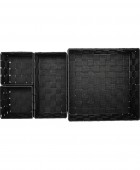 ESTIA ΚΑΛΑΘΙΑ ΟΡΓΑΝΩΣΗΣ WOVEN ΣΕΤ 4 ΤΕΜ. 28x28x10cm - 26x13x9cm - 13x13x9cm ΜΑΥΡΑ Κουτιά/Καλάθια Οργάνωσης