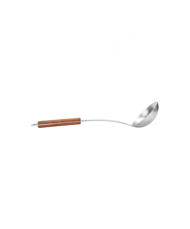 ESTIA ΚΟΥΤΑΛΑ ΒΑΘΙΑ ALLURE ΑΝΟΞΕΙΔΩΤH 34cm ΜΕ ΞΥΛΙΝΗ ΛΑΒΗ Κουτάλες