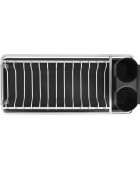 ESTIA ΠΙΑΤΟΘΗΚΗ ΑΛΟΥΜΙΝΙΟΥ 40x19x12cm ΜΕ ΜΑΥΡΟ ΔΙΣΚΟ Πιατοθήκες