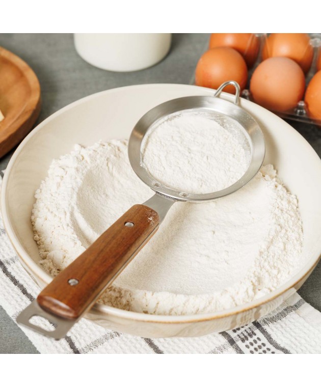 ESTIA ΣΟΥΡΩΤΗΡΙ ΑΝΟΞΕΙΔΩΤΟ ALLURE 15cm ME ΞΥΛΙΝΗ ΛΑΒΗ Σουρωτήρια