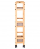 ESTIA ΤΡΟΛΕΥ ΟΡΓΑΝΩΣΗΣ ΒΑΜΒΟΟ ESSENTIALS 3 ΕΠΙΠΕΔΩΝ 36x15x74cm Τρόλλεϋ