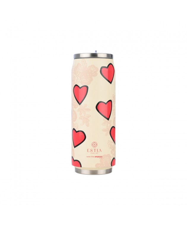 ESTIA ΘΕΡΜΟΣ TRAVEL CUP SAVE THE AEGEAN 500ml TENDER LACE ΘΕΡΜΟΣ-ΠΑΓΟΥΡΙΑ