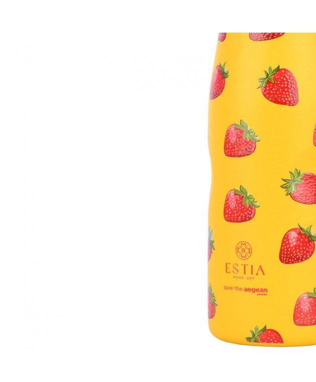 ESTIA ΘΕΡΜΟΣ TRAVEL FLASK SAVE THE AEGEAN 500ml BERRY BRIGHT ΘΕΡΜΟΣ-ΠΑΓΟΥΡΙΑ