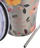ESTIA ΘΕΡΜΟΣ COFFEE MUG SAVE THE AEGEAN 350ml SILVER BOTANIC ΘΕΡΜΟΣ-ΠΑΓΟΥΡΙΑ