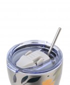 ESTIA ΘΕΡΜΟΣ COFFEE MUG SAVE THE AEGEAN 350ml SILVER BOTANIC ΘΕΡΜΟΣ-ΠΑΓΟΥΡΙΑ