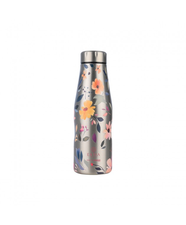 ESTIA ΘΕΡΜΟΣ TRAVEL FLASK SAVE THE AEGEAN 500ml SILVER BOTANIC ΘΕΡΜΟΣ-ΠΑΓΟΥΡΙΑ