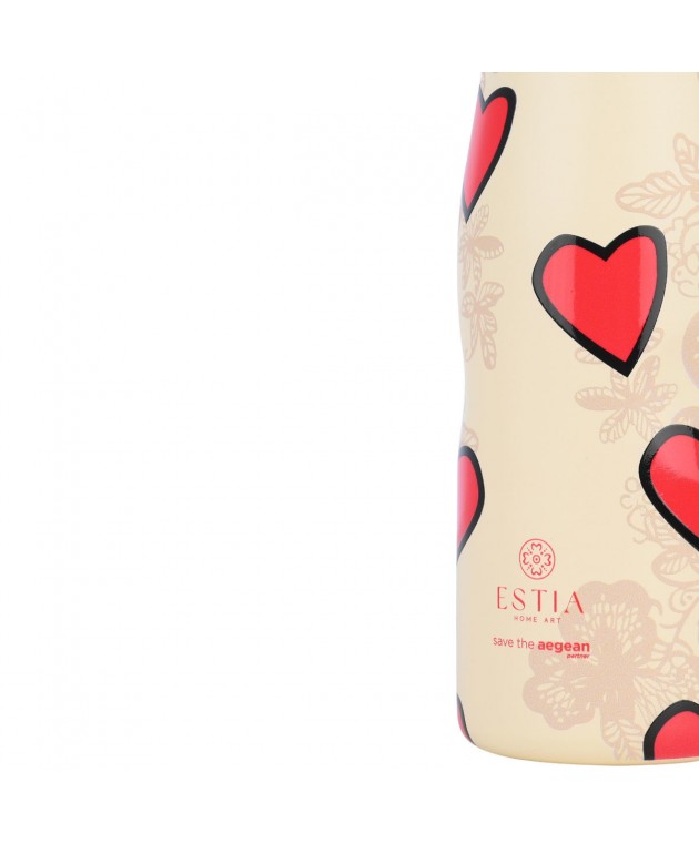 ESTIA ΘΕΡΜΟΣ TRAVEL FLASK SAVE THE AEGEAN 500ml TENDER LACE ΘΕΡΜΟΣ-ΠΑΓΟΥΡΙΑ