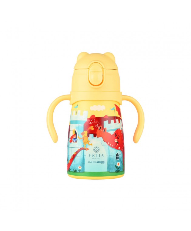 ESTIA ΘΕΡΜΟΣ ΠΑΙΔΙΚΟ BUBBLE BOTTLE SAVE THE AEGEAN 300ml FORTRESS DRAGON ΘΕΡΜΟΣ-ΠΑΓΟΥΡΙΑ