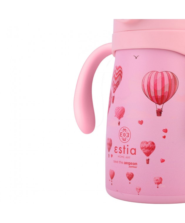 ESTIA ΘΕΡΜΟΣ ΠΑΙΔΙΚΟ BUBBLE BOTTLE SAVE THE AEGEAN 300ml LOVE ASCEND ΘΕΡΜΟΣ-ΠΑΓΟΥΡΙΑ