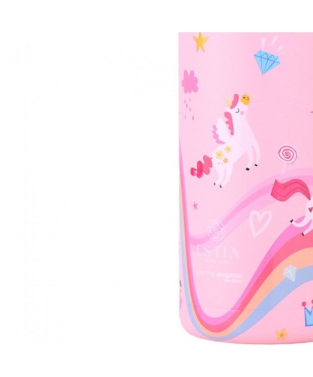 ESTIA ΘΕΡΜΟΣ ΠΑΙΔΙΚΟ WONDER BOTTLE SAVE THE AEGEAN 350ml RAINBOW DREAMS ΘΕΡΜΟΣ-ΠΑΓΟΥΡΙΑ