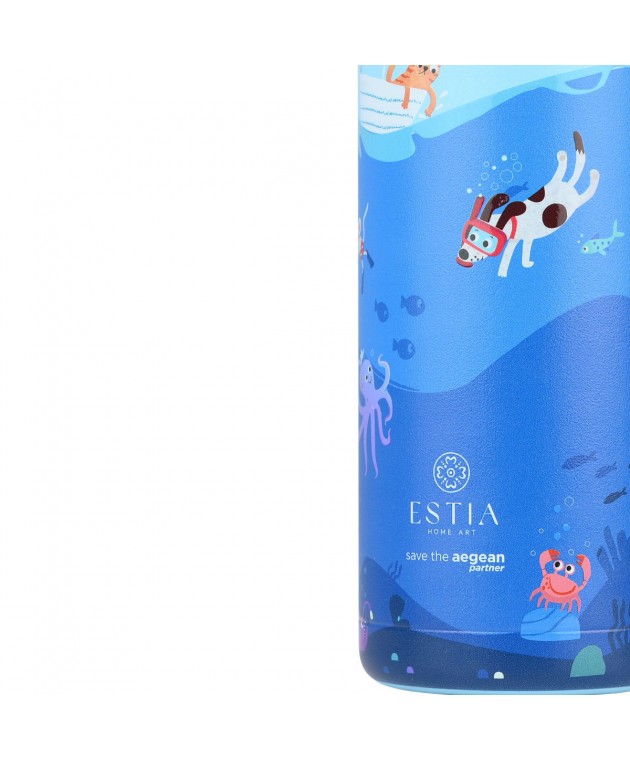 ESTIA ΘΕΡΜΟΣ ΠΑΙΔΙΚΟ WONDER BOTTLE SAVE THE AEGEAN 500ml OCEAN PLAY ΘΕΡΜΟΣ-ΠΑΓΟΥΡΙΑ