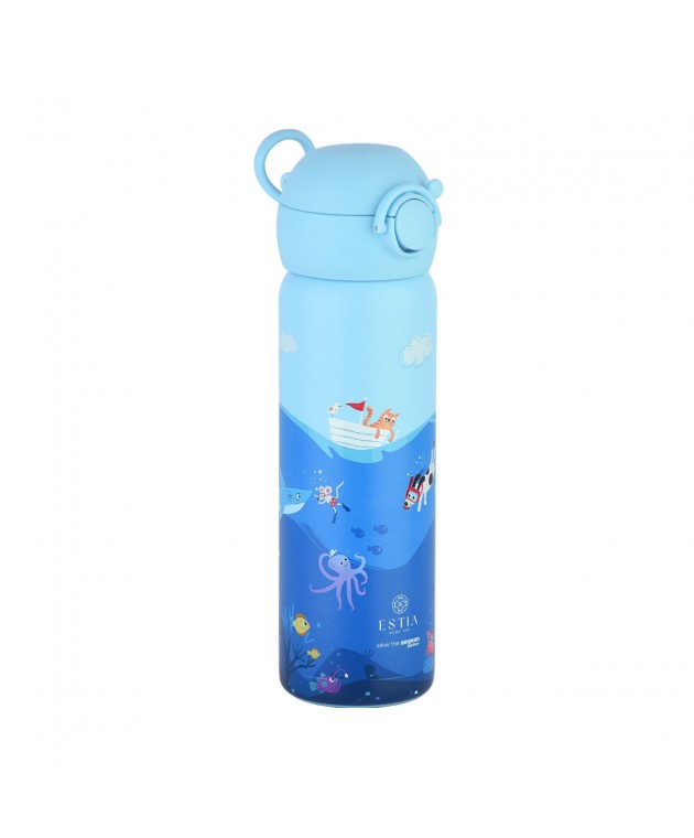 ESTIA ΘΕΡΜΟΣ ΠΑΙΔΙΚΟ WONDER BOTTLE SAVE THE AEGEAN 500ml OCEAN PLAY ΘΕΡΜΟΣ-ΠΑΓΟΥΡΙΑ