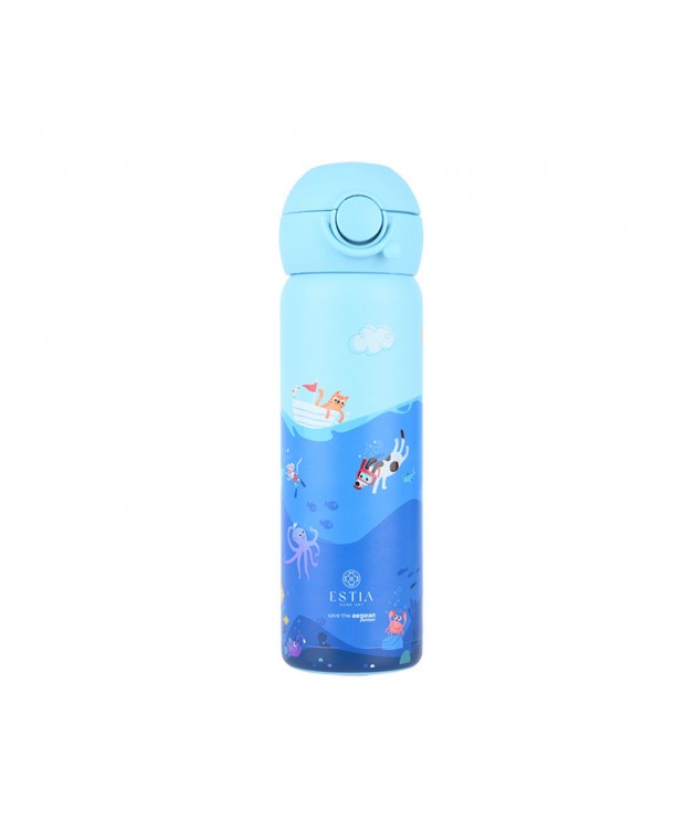 ESTIA ΘΕΡΜΟΣ ΠΑΙΔΙΚΟ WONDER BOTTLE SAVE THE AEGEAN 500ml OCEAN PLAY ΘΕΡΜΟΣ-ΠΑΓΟΥΡΙΑ