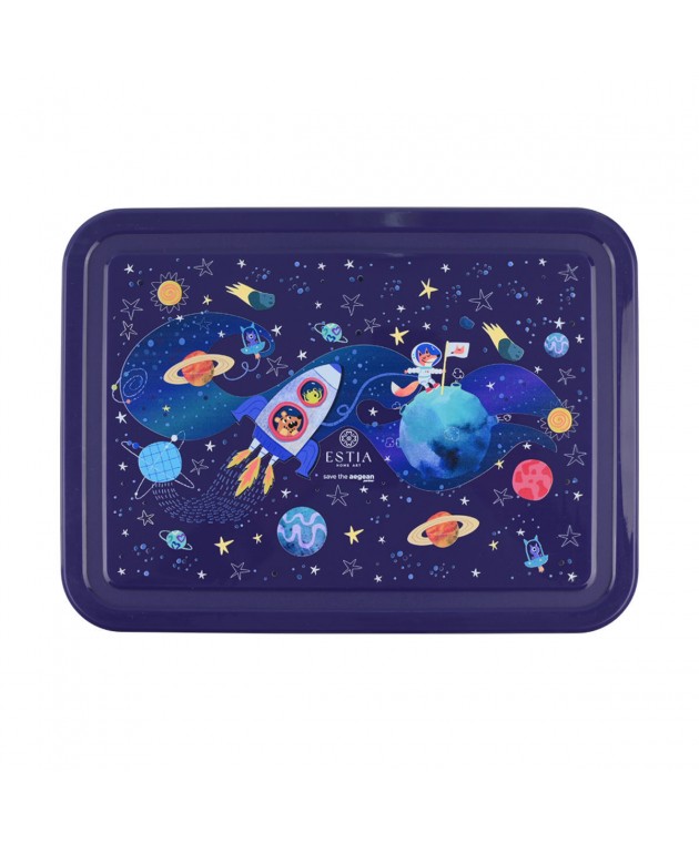 ESTIA ΠΑΙΔΙΚΟ ΦΑΓΗΤΟΔΟΧΕΙΟ SAVE THE AEGEAN 1330ml ΜΕ 5 ΘΗΚΕΣ SOLAR JUMP Φαγητοδοχεία