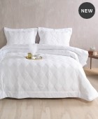 Σετ κουβερλί νυφικό (235Χ250) CHARMY WHITE, RYTHMOS HOME Νυφικό Κουβερλί