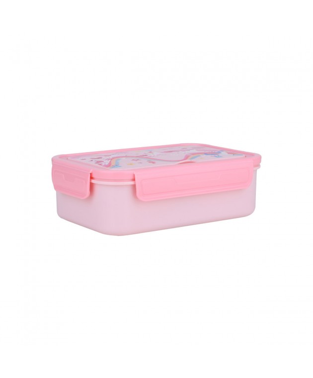 ESTIA ΠΑΙΔΙΚΟ ΦΑΓΗΤΟΔΟΧΕΙΟ SAVE THE AEGEAN 1400ml ΜΕ 3 ΘΗΚΕΣ RAINBOW DREAMS Φαγητοδοχεία