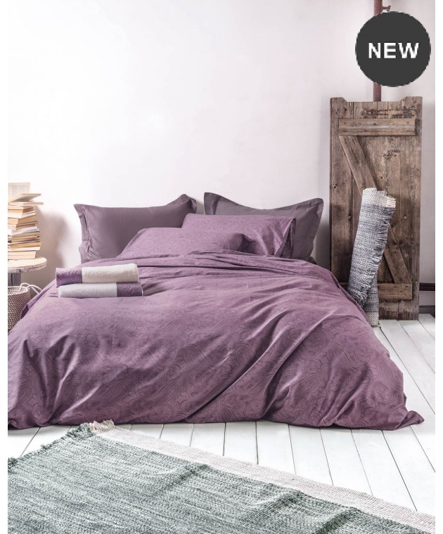 Σετ σεντόνια μονά (160Χ260) CHARISMA MAUVE, RYTHMOS HOME Σεντόνια Μονά