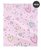 Σεντόνι λίκνου (80Χ110) POP HEARTS, RYTHMOS HOME Βρεφικά Σεντόνια Λίκνου-Καλαθούνας