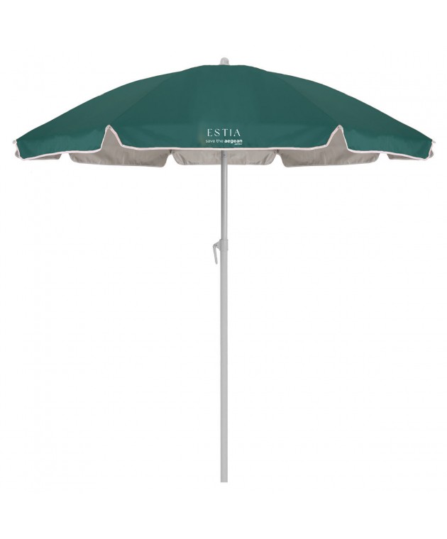 ESTIA ΟΜΠΡΕΛΑ ΘΑΛΑΣΣΗΣ TEAL GREEN ΜΕ ΠΡΟΣΤΑΣΙΑ UPF 50+ ΜΕΤΑΛΛΙΚΗ 1.8m Ομπρέλες 