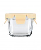 ESTIA ΦΑΓΗΤΟΔΟΧΕΙΟ CLICK&SEAL ΓΥΑΛΙΝΟ 160ml 18.9x14.5x6.7cm ΜΕ ΚΑΠΑΚΙ ΠΛΑΣΤΙΚΟ IVORY Φαγητοδοχεία