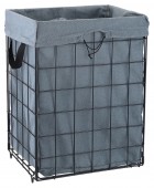 ESTIA ΚΑΛΑΘΙ ΑΠΛΥΤΩΝ CAGE ΜΕΤΑΛΛΙΚΟ ΑΝΑΔΙΠΛΟΥΜΕΝΟ 35x40x55cm Καλάθια Απλύτων