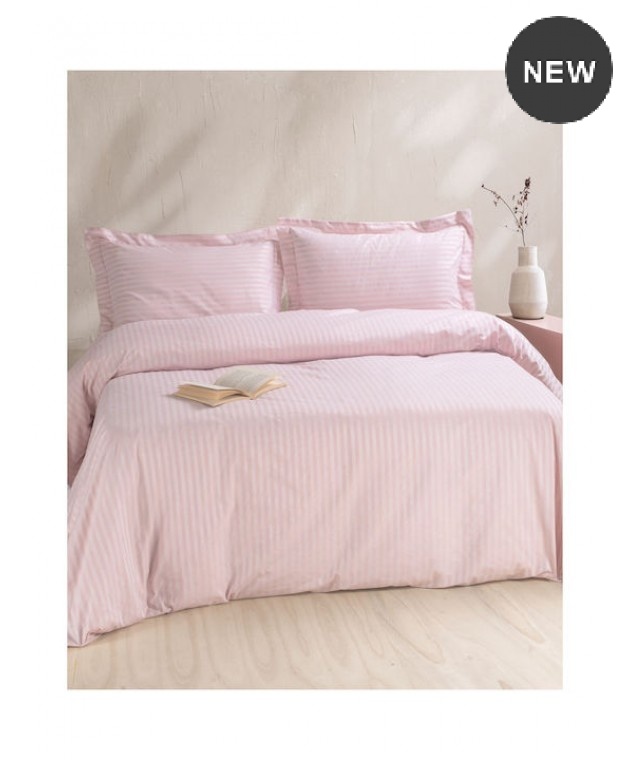 Σετ παπλωματοθήκη Υ/Δ (235Χ265) NEXUS PINK, RYTHMOS HOME Παπλωματοθήκες Υπέρδιπλες