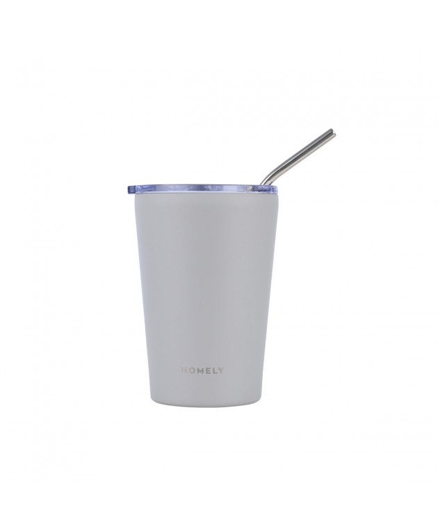 HOMELY ΘΕΡΜΟΣ MUG 400ml PEBBLE GRAY ΘΕΡΜΟΣ-ΠΑΓΟΥΡΙΑ