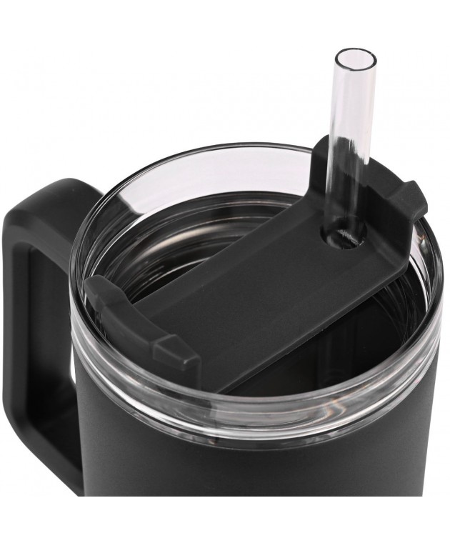 HOMELY ΘΕΡΜΟΣ STRAW TUMBLER 900ml MIDNIGHT BLACK ΘΕΡΜΟΣ-ΠΑΓΟΥΡΙΑ
