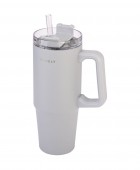 HOMELY ΘΕΡΜΟΣ STRAW TUMBLER 900ml PEBBLE GRAY ΘΕΡΜΟΣ-ΠΑΓΟΥΡΙΑ