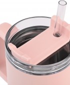 HOMELY ΘΕΡΜΟΣ STRAW TUMBLER 900ml ROSE QUARTZ ΘΕΡΜΟΣ-ΠΑΓΟΥΡΙΑ