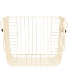 ESTIA ΚΑΛΑΘΙ ΟΡΓΑΝΩΣΗΣ ALLURE ΜΕΤΑΛΛΙΚΟ 26.5x29.5x21.5cm ΣΤΟΙΒΑΖΟΜΕΝΟ IVORY Κουτιά/Καλάθια Οργάνωσης