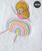 Σετ πετσέτες μπάνιου 2 τεμ. RAINBOW GIRLS, RYTHMOS HOME Βρεφικές Πετσέτες