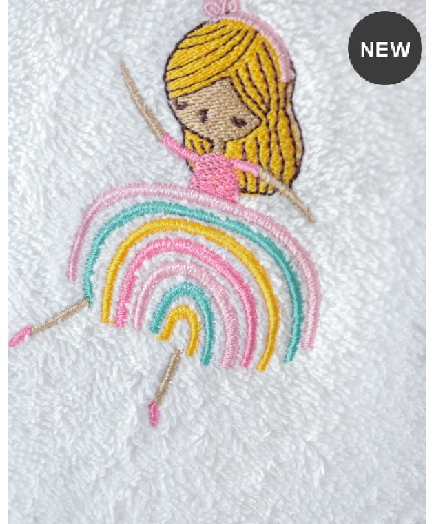 Σετ πετσέτες μπάνιου 2 τεμ. RAINBOW GIRLS, RYTHMOS HOME Βρεφικές Πετσέτες