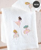 Σετ πετσέτες μπάνιου 2 τεμ. RAINBOW GIRLS, RYTHMOS HOME Βρεφικές Πετσέτες