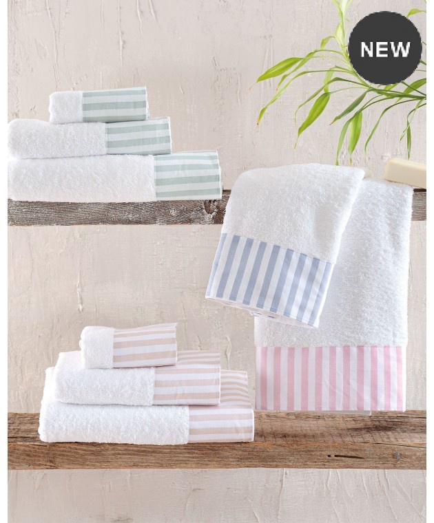 Σετ πετσέτες 3 τεμ. (ΣΕ ΚΟΥΤΙ) ELOISE BEIGE, RYTHMOS HOME Σετ πετσέτες Mπάνιου