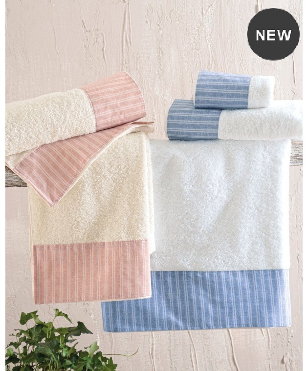 Σετ πετσέτες 3 τεμ. (ΣΕ ΣΑΚΟΥΛΑ) MASTERS PINK, RYTHMOS HOME Σετ πετσέτες Mπάνιου