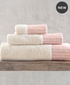 Σετ πετσέτες 3 τεμ. (ΣΕ ΣΑΚΟΥΛΑ) MASTERS PINK, RYTHMOS HOME Σετ πετσέτες Mπάνιου