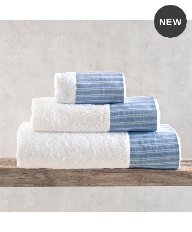 Σετ πετσέτες 3 τεμ. (ΣΕ ΣΑΚΟΥΛΑ) MASTERS BLUE, RYTHMOS HOME Σετ πετσέτες Mπάνιου