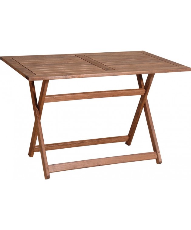 Ξύλινο Παραλ/μο Πτυσσόμενο Τραπέζι Οξυά 80(W) x 140(L) x 75(H)cm Ξύλινα