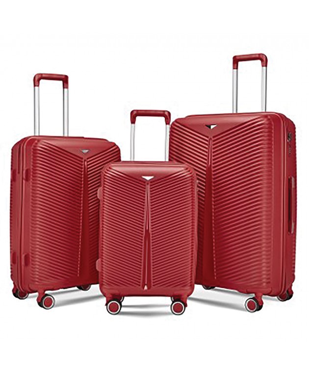 Cherry Red Βαλίτσες Σετ 3 Τεμαχίων 20"/24"/28" Σετ Βαλίτσες