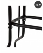 ΤΡΑΠΕΖΙ ADAM ΜΕΤΑΛΛΙΚΟ ΜΑΥΡΟ ΜΕ ΓΥΑΛΙΝΗ ΕΠΙΦΑΝΕΙΑ 110Χ60Χ71Υεκ. 71642-2490 Μεταλλικά