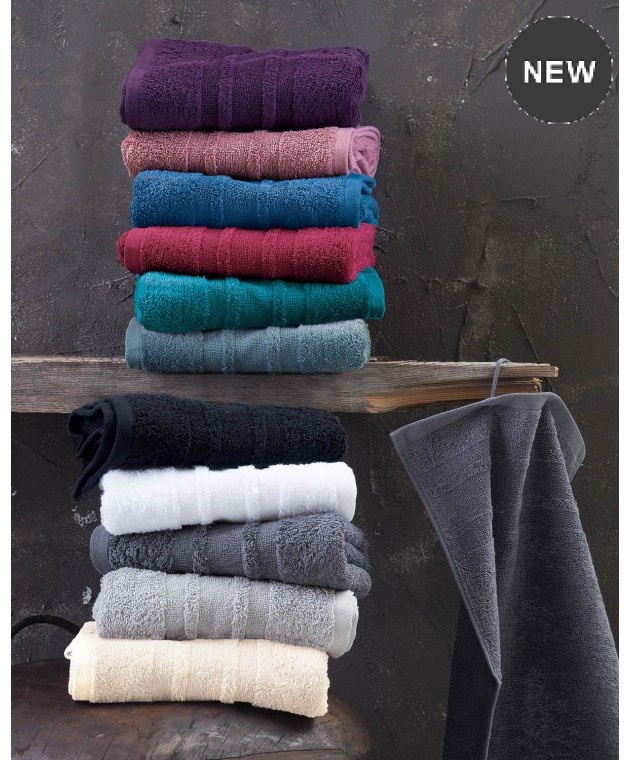 Σετ πετσέτες 5 τεμ. LAURA ΡΟΔΙ, RYTHMOS HOME  Σετ πετσέτες Mπάνιου