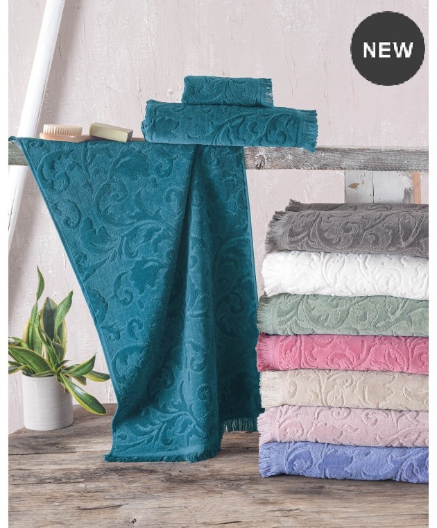 Σετ πετσέτες μπάνιου 5 τεμ. SIENNA DENIM, RYTHMOS HOME Σετ πετσέτες Mπάνιου