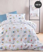 Σετ μαξιλαροθήκες παιδικές (50Χ70) ROBOT CHAT, RYTHMOS HOME Παιδικές Μαξιλαροθήκες