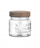 ESTIA ΔΟΧΕΙΟ ΑΠΟΘΗΚΕΥΣΗΣ ALLURE ΓΥΑΛΙΝΟ 500ml 10x10x11cm Βάζα Τροφίμων