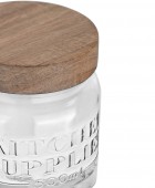 ESTIA ΔΟΧΕΙΟ ΑΠΟΘΗΚΕΥΣΗΣ ALLURE ΓΥΑΛΙΝΟ 500ml 10x10x11cm Βάζα Τροφίμων